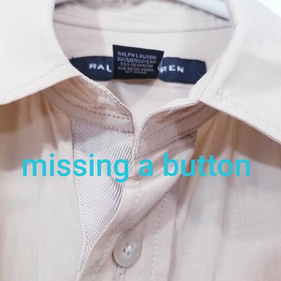 Ralph Lauren Black Label 100% Silk Shirt Dress Button Front Collared - Picture 4 of 15